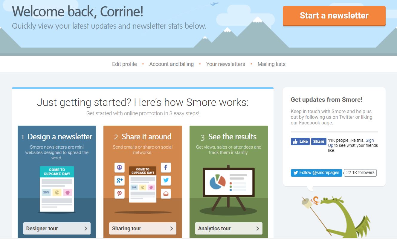 Caption: Getting Started (Smore Site 2).