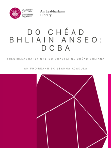 Do Chéad Bhliain Anseo: DCBA book cover