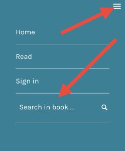 A screenshot showing the search bar in the mobile browser format