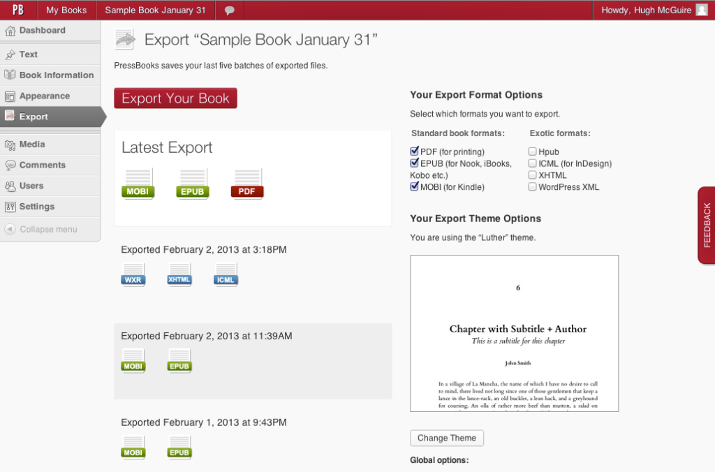 STEP 4. Export your book