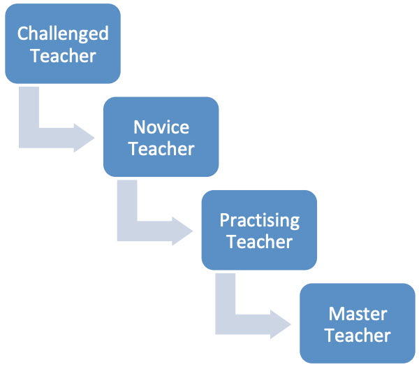 Progressive development of the early years practitioner diagram